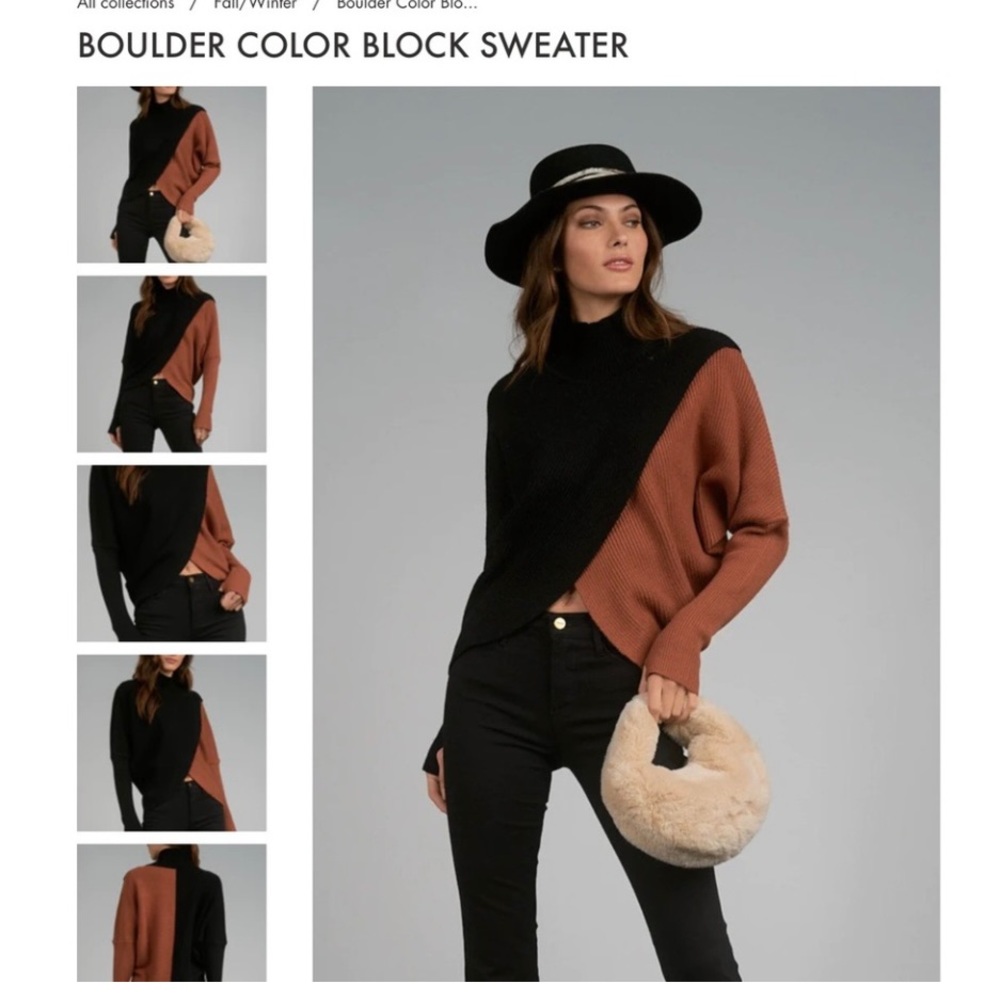 Elan Boulder Color Block Sweater
